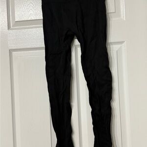 Black Ribbed Leggings